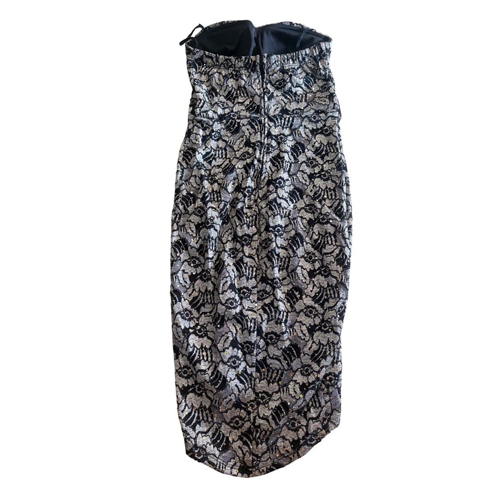 Y2K Sexy Vintage La Scala Lace Sequin Rhinestone Cocktail Dress Size Small/XS - Picture 2 of 5